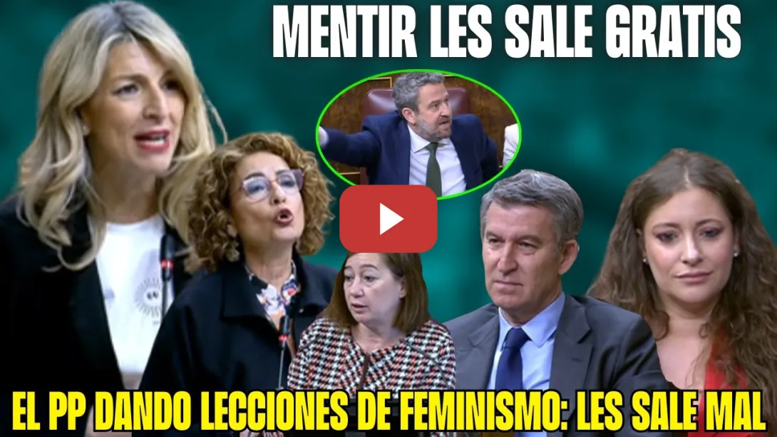 Embedded thumbnail for Se LÍA en el CONGRESO: Yolanda Díaz DESQUICIA al PP al SACAR el MACH1SMO de FEIJÓO. Montero ENFRENTA
