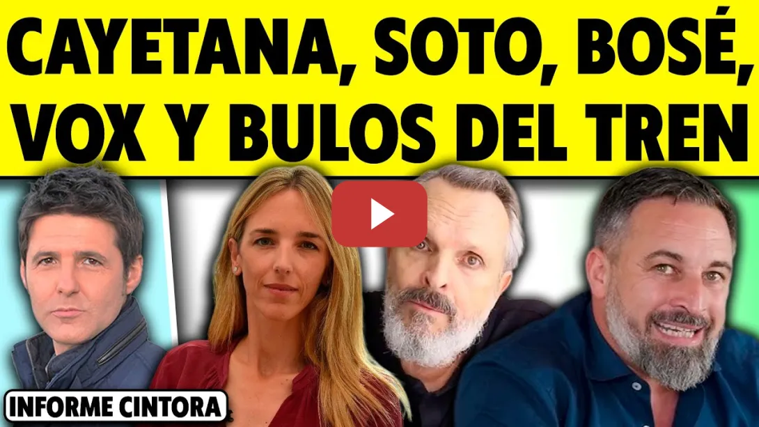 Embedded thumbnail for MIGUEL BOSÉ, CAYETANA ÁLVAREZ DE TOLEDO, ABASCAL, JOSÉ MANUEL SOTO Y LOS BULOS DEL ACCIDENTE DE TREN