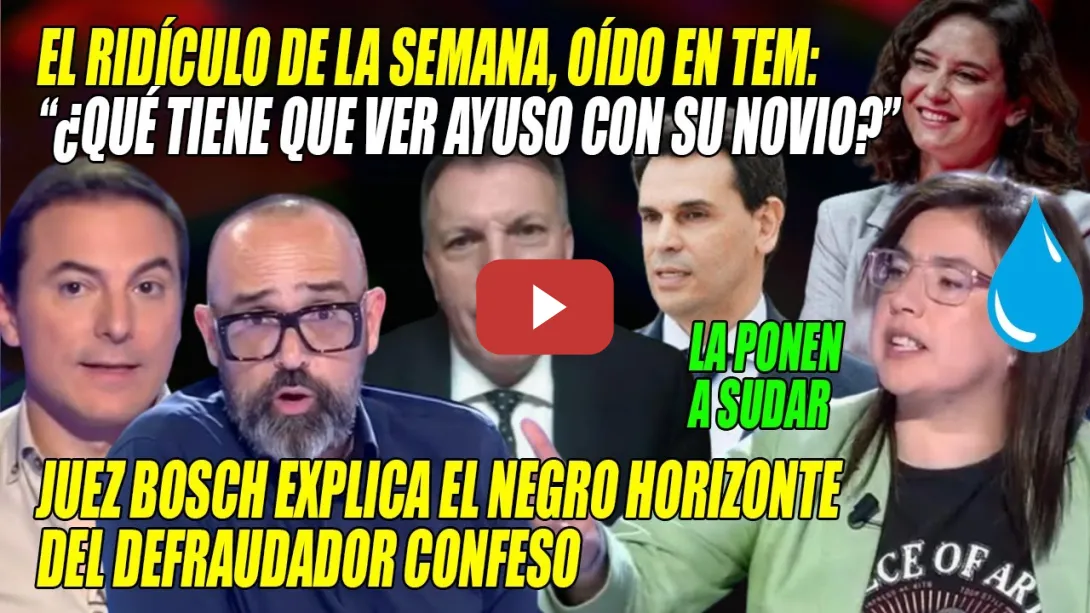 Embedded thumbnail for Ayuso YA NO RÍE💢PONEN a SUDAR a Ana Vázquez💢ESTACAZO y RIDÍCULO💢¡Nos MINTIÓ a la CARA! Risto Mejide