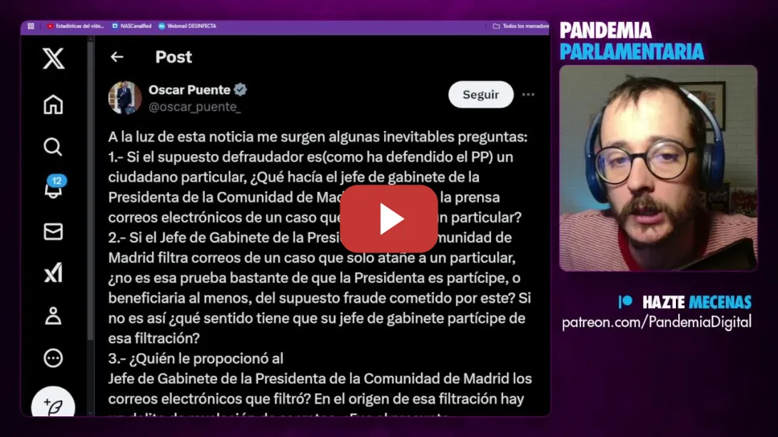 Embedded thumbnail for Pandemia Parlamentaria: Arrancamos el Año muy mal