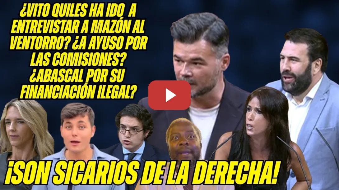 Embedded thumbnail for RUFIÁN DESTRUYE a CAYETANA y FIGAREDO ¡se MOFA de VITO QUILES y NDONGO! ¡VOX le EXPULSARÁ de ESPAÑA!