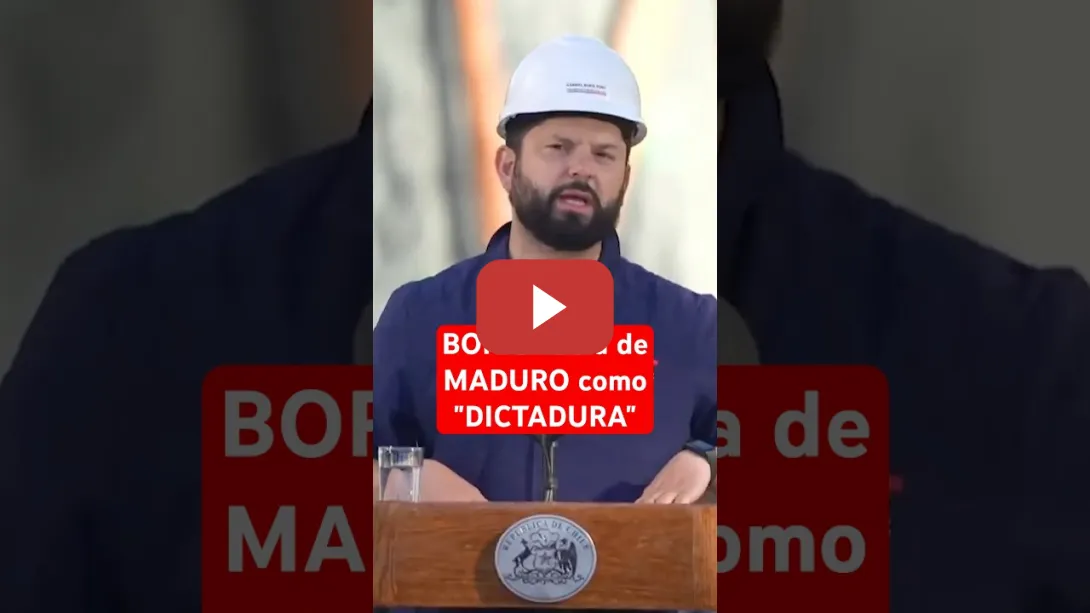 Embedded thumbnail for 🇨🇱 #BORIC califica a la #VENEZUELA de #MADURO como #DICTADURA #chile #shorts