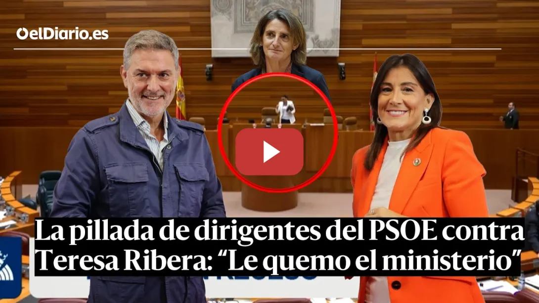 Embedded thumbnail for Un MICRO ABIERTO pilla a dirigentes del PSOE criticar a Ribera por la CAZA: &quot;Le quemo el ministerio&quot;