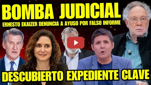Embedded thumbnail for ERNESTO EKAIZER DESTROZA A AYUSO POR INFORME SECRETO "JESÚS CINTORA REVELA EXPEDIENTE" ¡MUY FUERTE!