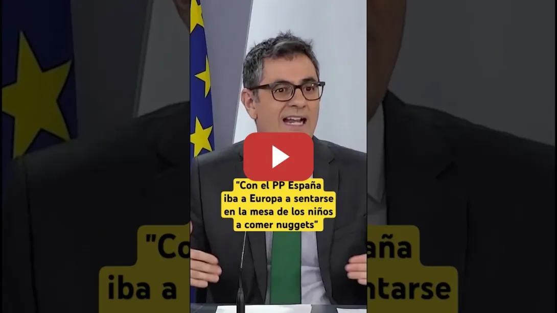 Embedded thumbnail for #BOLAÑOS: &quot;Con el PP España iba #EUROPA a sentarse en la mesa de los niños a comer nuggets&quot;