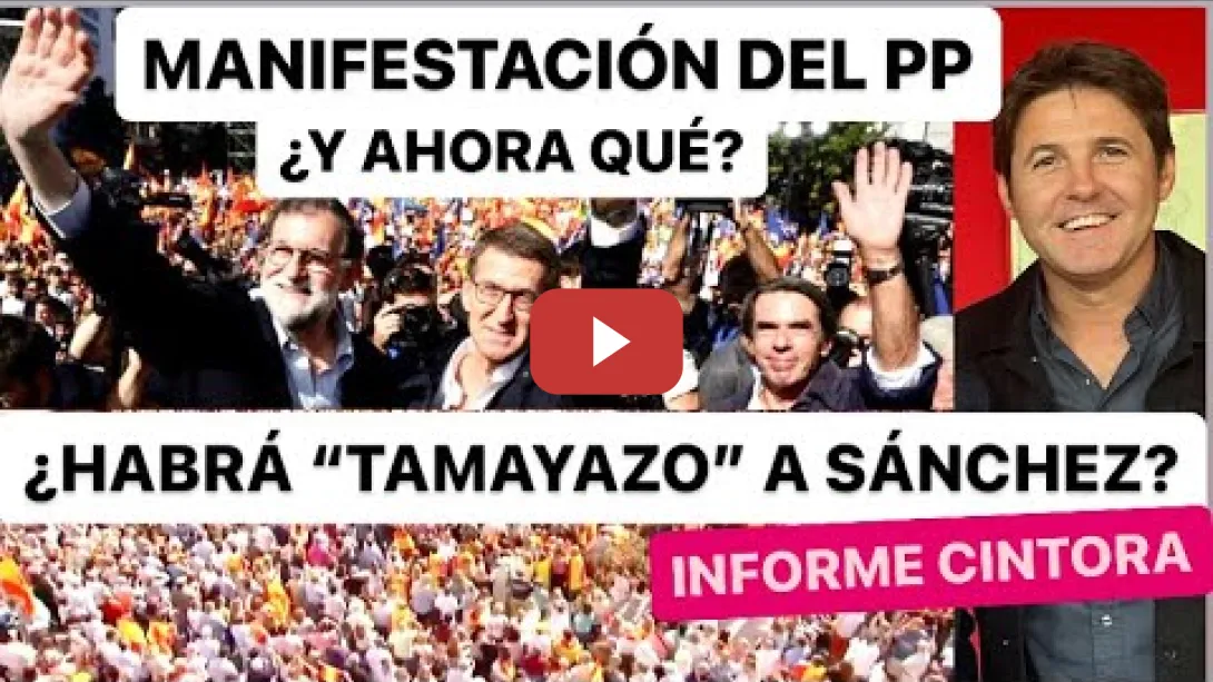 Embedded thumbnail for ¿Habrá “tamayazo” tras la manifestación del PP?