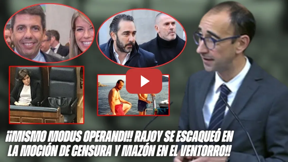 Embedded thumbnail for &quot;El BOLSO de Soraya, un DELINCUENTE acompañado por DESOKUPA y el VENTORRO&quot;🔥 Serrada ENFILA al PP!