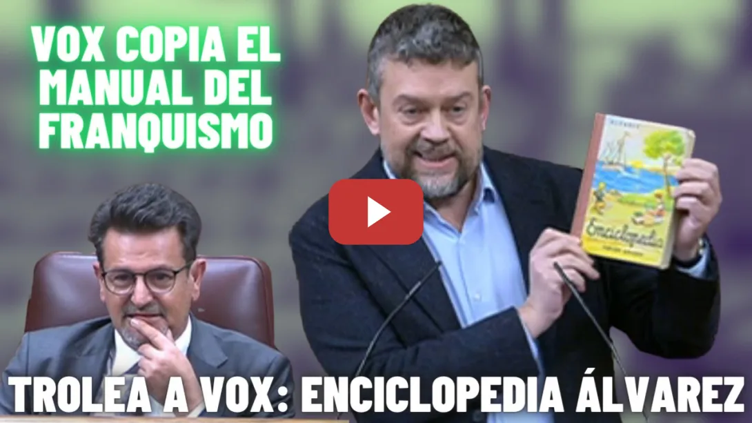 Embedded thumbnail for Diputado de ERC 🔥TROLEA y RIDICULIZA a VOX😂: ¡¡COPIAN el MANUAL del FRANQUISMO!!💥