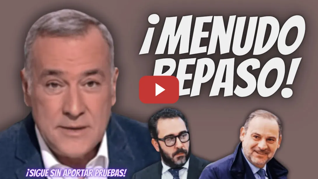 Embedded thumbnail for Xabier Fortes “DESMONTA la FARSA” de Víctor de Aldama - ¡NO hay NINGUNA PRUEBA!