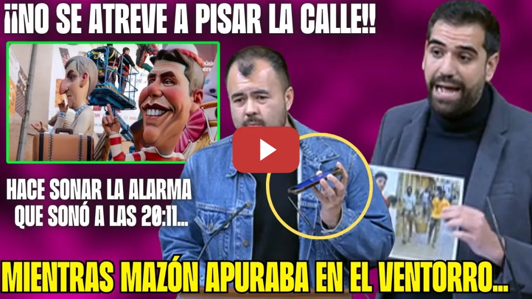 Embedded thumbnail for ¡MAZÓN DIMISIÓN, PP CULPABLE! 👏DIPUTADOS ACRIBILLAN a VOX por SALVAR a MAZÓN!!
