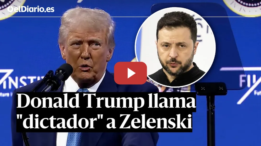 Embedded thumbnail for TRUMP llama &quot;DICTADOR&quot; a ZELENSKI: &quot;O actúa rápido o su país desaparecerá&quot;