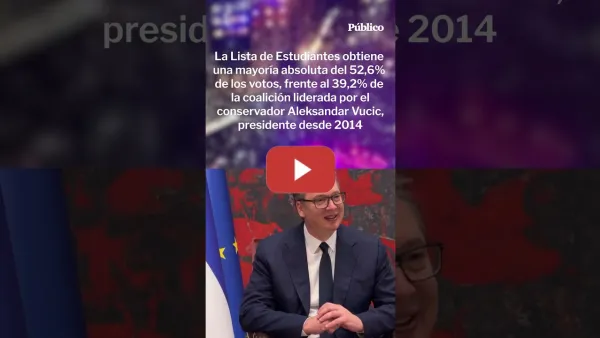 Embedded thumbnail for El terremoto político serbio: los estudiantes transforman la indignación en poder