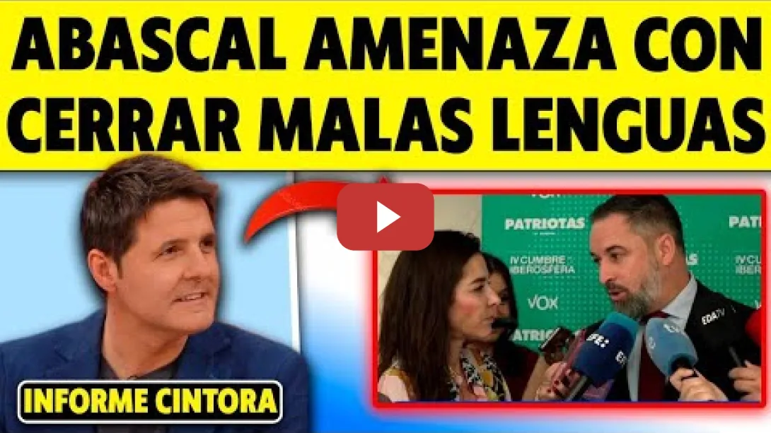 Embedded thumbnail for RIDÍCULO DE ABASCAL Y RESPONDE DICIENDO QUE CERRARÁ MALAS LENGUAS DE CINTORA