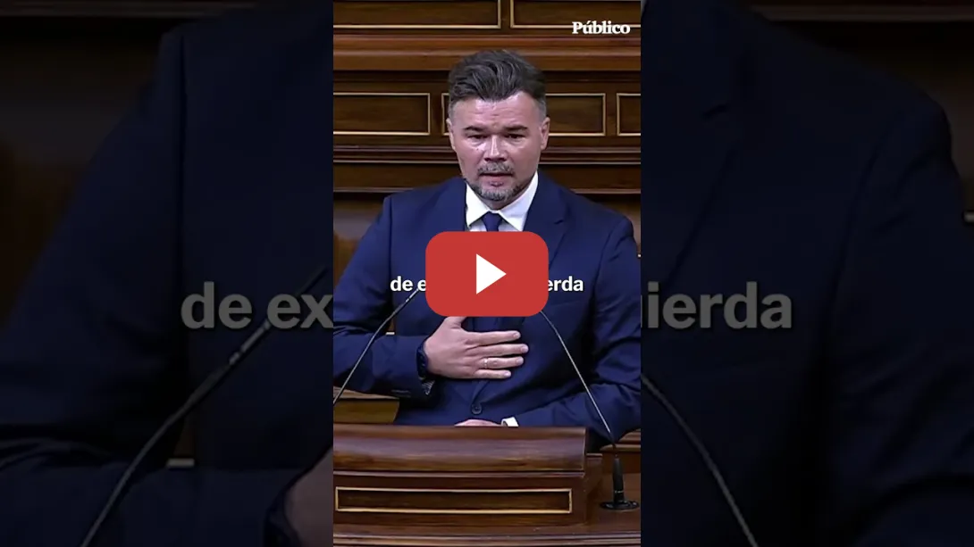 Embedded thumbnail for Rufián, sobre la condena a Ábalos: "Me puede parecer mal que le metan más pena que a Miguel Carcaño"