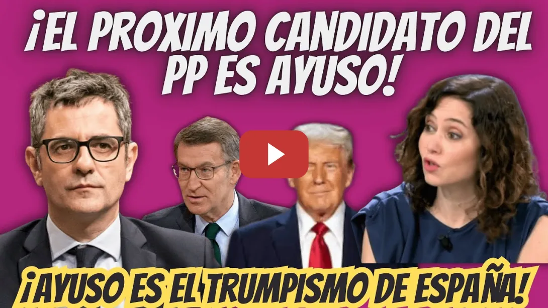 Embedded thumbnail for Félix Bolaños SENTENCIA a Feijóo - Ayuso es el TRUMPISMO en ESPAÑA