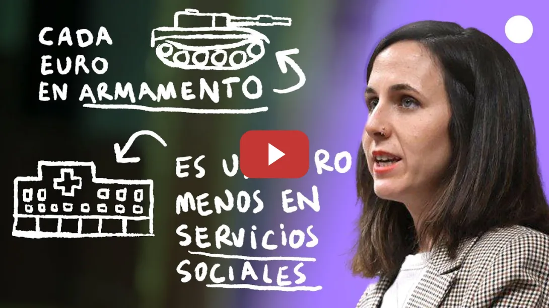 Embedded thumbnail for Ione Belarra dice NO A LA GUERRA Y NO AL AUMENTO DE GASTO MILITAR que quiere promover Pedro Sánchez.
