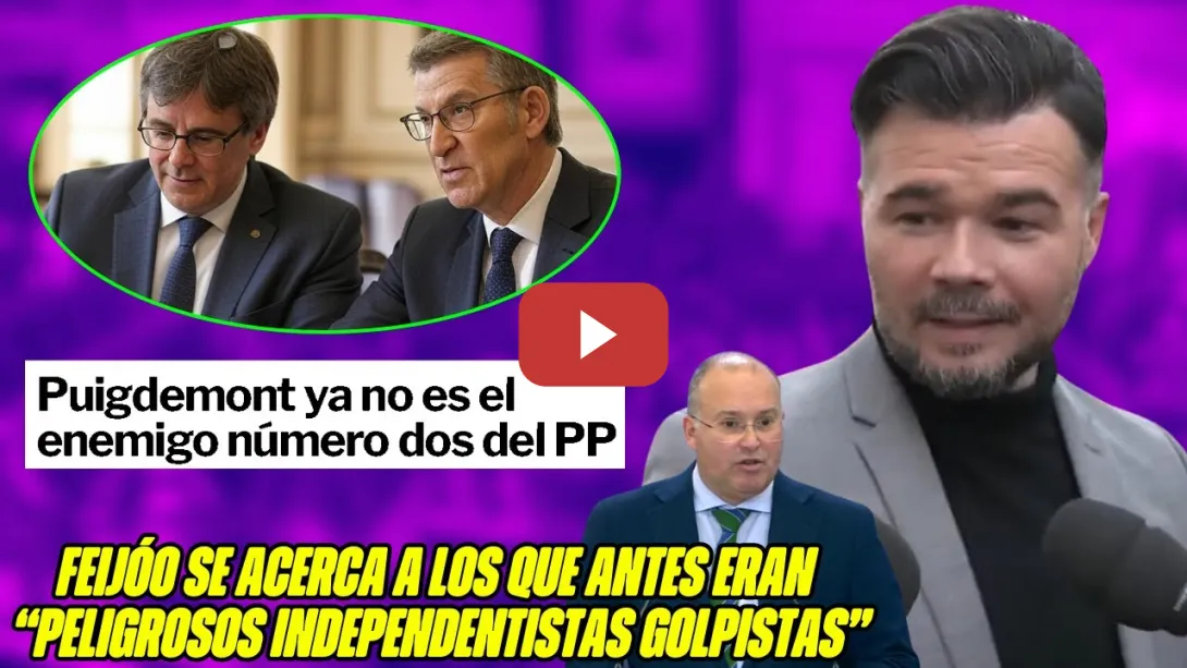 Embedded thumbnail for ¡PILLADA al PP NEGOCIANDO con JUNTS! &quot;PUIGDEMONT hará PRESIDENTE a FEIJÓO&quot; RUFIÁN VUELVE a ACERTAR ⚡