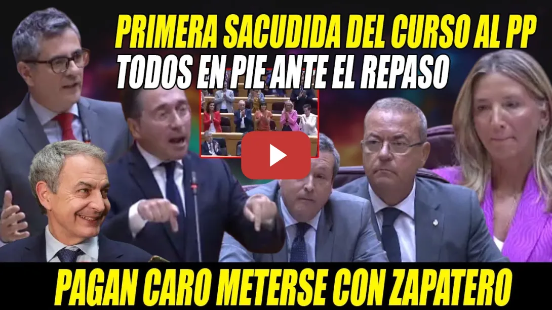 Embedded thumbnail for ZAMBOMBAZO de Bolaños y Albares MANDA a TOMAR x SACO FARISEÍSMO PEPERO-Se METEN con Zapatero y PAGAN