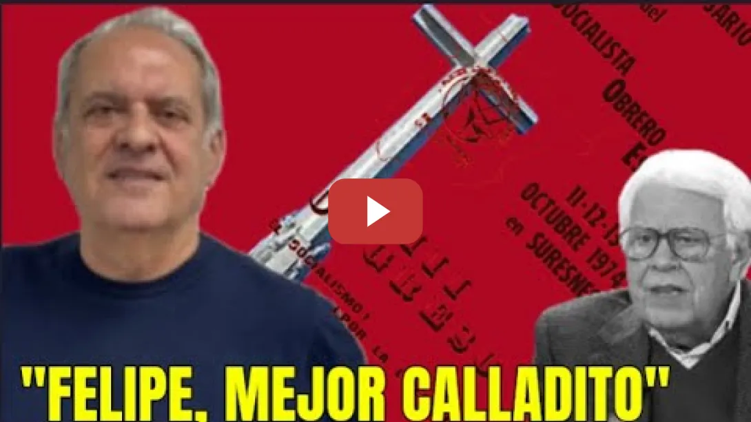 Embedded thumbnail for Javier Aroca cuenta la gran falsedad de Felipe González