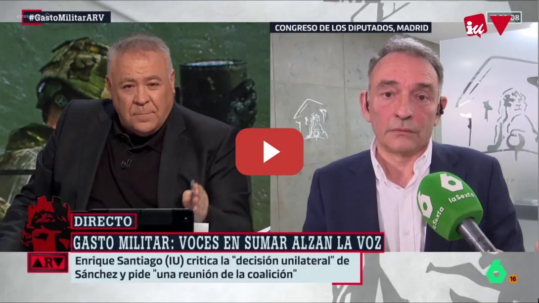 Embedded thumbnail for ENTREVISTA | Enrique Santiago en Al Rojo Vivo