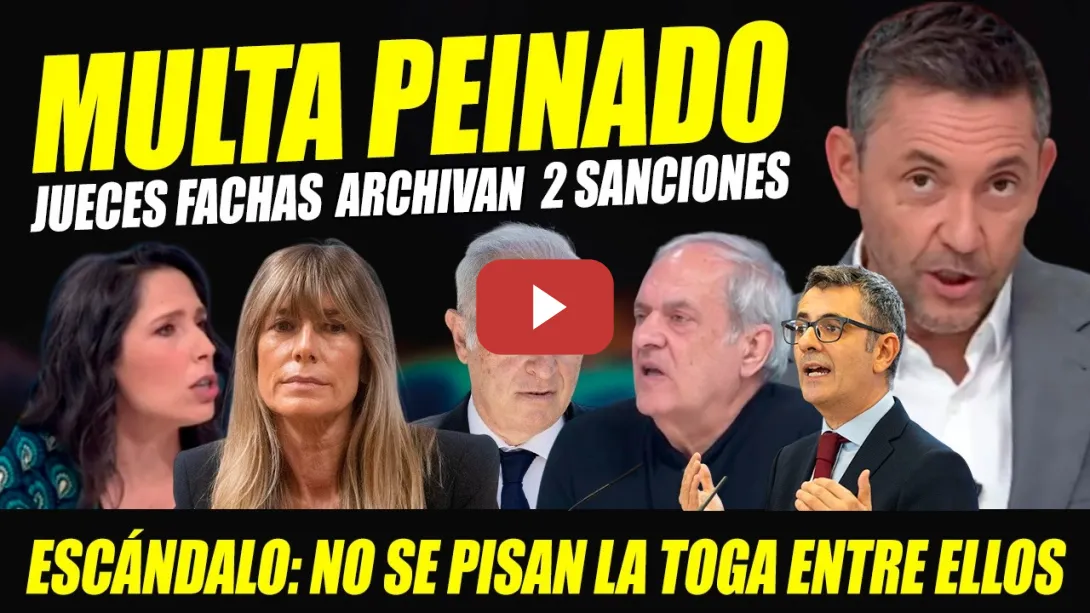 Embedded thumbnail for URGENTE: MULTA A PEINADO SERÁ DE UNOS 500 EUROS SI SE ACUERDA. CONSERVADORES ARCHIVAN QUEJA BOLAÑOS