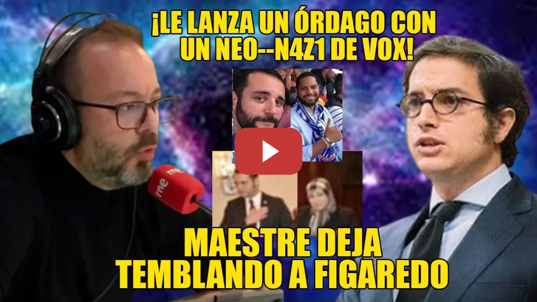 Embedded thumbnail for ¡VAYA PILLADA!👏Maestre deja TEMBLANDO a Figaredo tras ARRINCONARLE mencionando a un N4Z1 de Vox👏