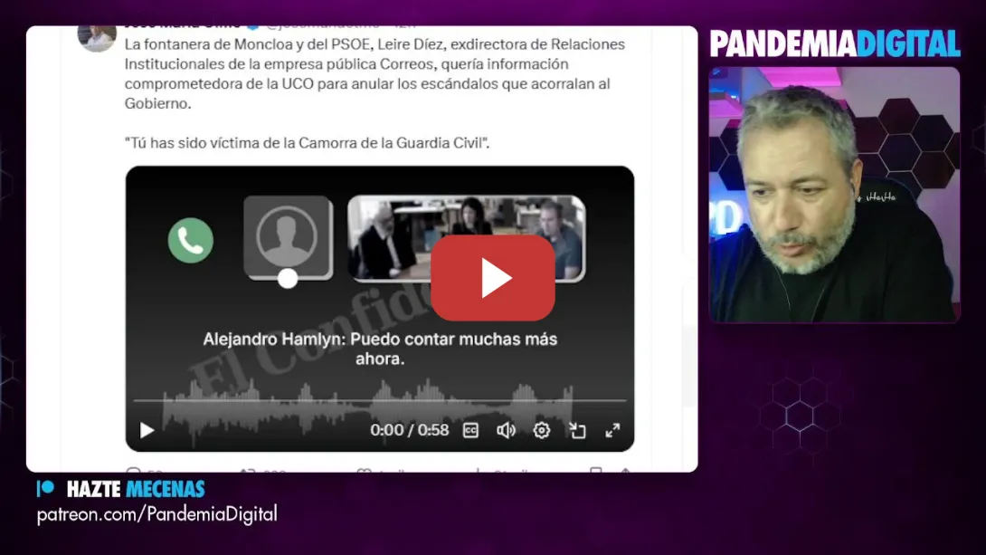 Embedded thumbnail for Feijoo con Ana Rosa. Imputados cargos Ayuso. Audios UCO. Pilar Alegria vs bulo Paradores