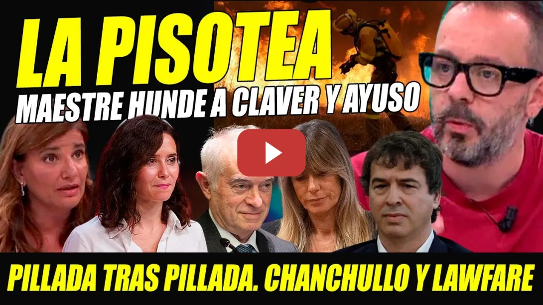Embedded thumbnail for MAESTRE PISOTEA A CLAVER PILLÁNDOLA POR PALMERA DE AYUSO.ESTALLA CONTRA GESTIÓN Y GOLPE JUDICIAL