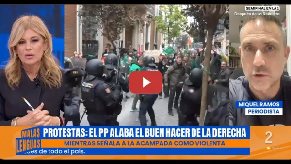 Embedded thumbnail for VIOLENCIA POLICIAL contra las protestas sociales e INTENTO DE CAPTACIÓN DE INFORMANTES