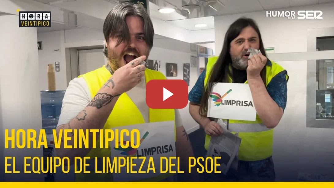 Embedded thumbnail for Hora Veintipico | El equipo de limpieza del PSOE