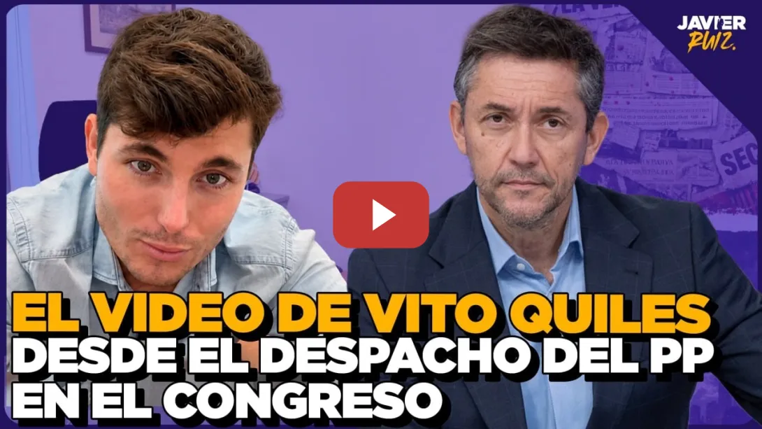 Embedded thumbnail for ¿Está el PP dándole un plató y un despacho a Vito Quiles?