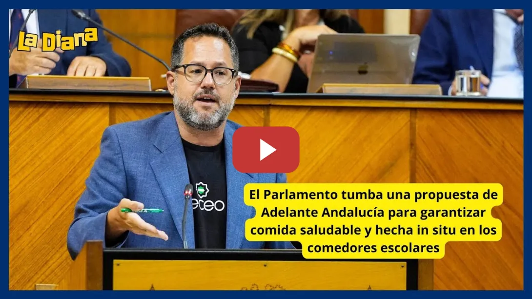 Embedded thumbnail for El PP tumba en Andalucía una propuesta para garantizar comida saludable y hecha in situ en colegios