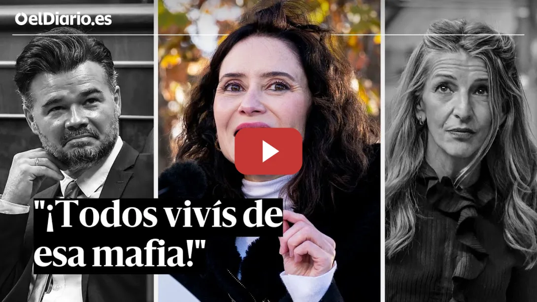 Embedded thumbnail for Ayuso se burla de Rufián y carga contra Yolanda Díaz por &quot;vivir en un casoplón&quot;