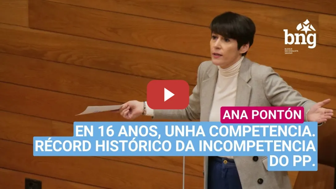 Embedded thumbnail for En 16 anos, unha competencia. Récord histórico da incompetencia do PP.