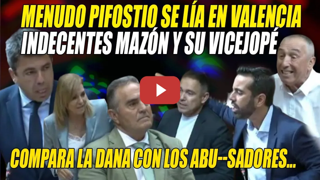 Embedded thumbnail for ENGANCHÓN💢ZASCA de Pons al PP💢Mazón SUPERA la INDIGNIDAD y SE LO HACEN PAGAR💢Expulsan a vecinos