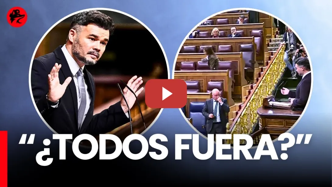 Embedded thumbnail for Los políticos de PP y VOX abandonan a Rufián y dejan de trabajar en pleno debate sobre vivienda