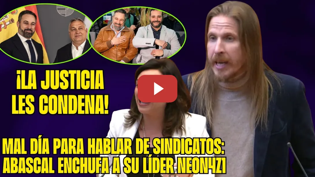 Embedded thumbnail for Pablo Fernández VAPULEA a VOX por ELIMINAR los SINDICATOS: ¡FASCISMO y CORRUPCIÓN!