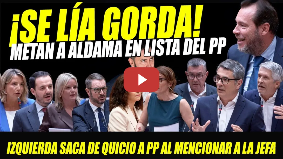 Embedded thumbnail for SE LÍA GORDA. MINISTROS ARRASAN A ANIMALES FALTONES DEL PP CON ALDAMA Y CHANCHULLOS DE LA JEFA AYUSO