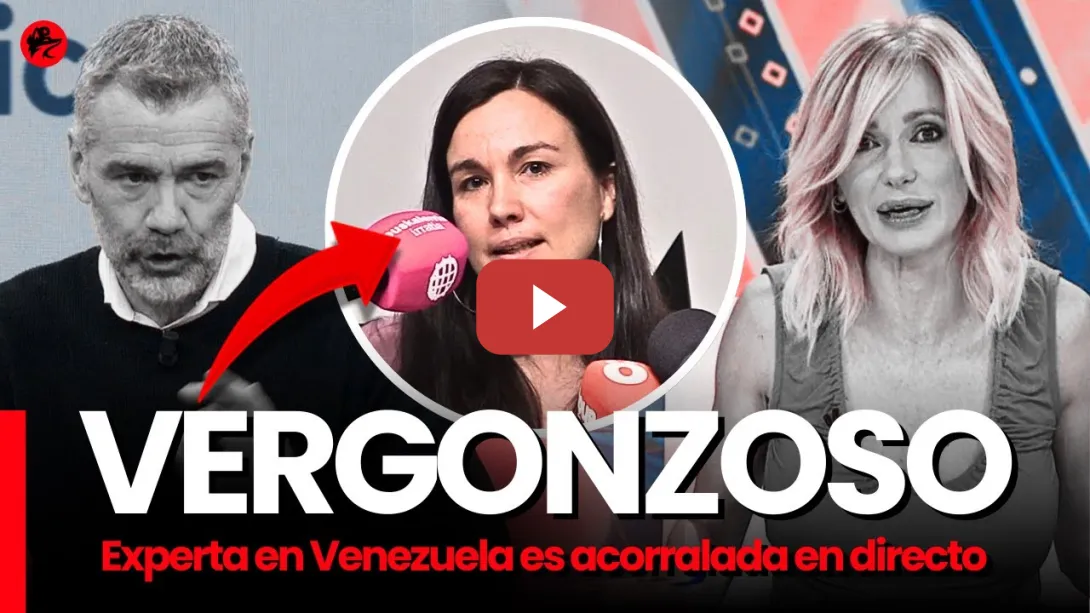 Embedded thumbnail for Acorralan e insultan en directo a una experta en Venezuela en Antena 3 de España