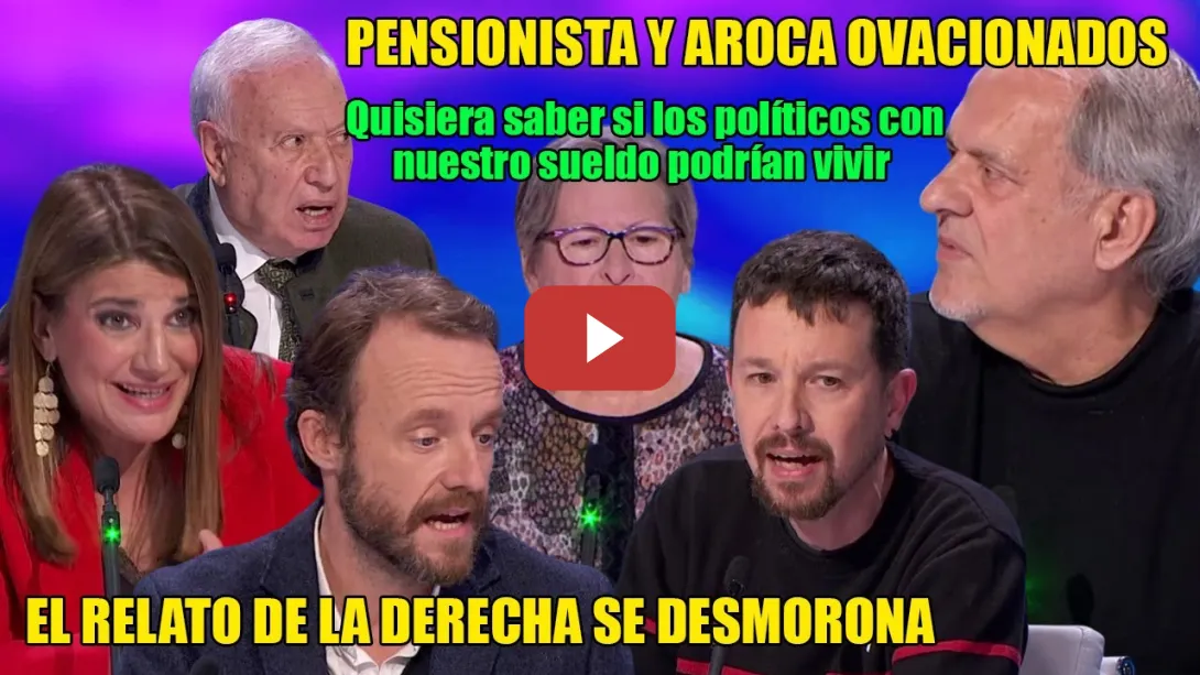 Embedded thumbnail for ¡NO ha PERDIDO el gobierno, ha perdido la CIUDADANÍA!👏OVACIÓN a PENSIONISTA y Aroca👏¡NO CUELA!