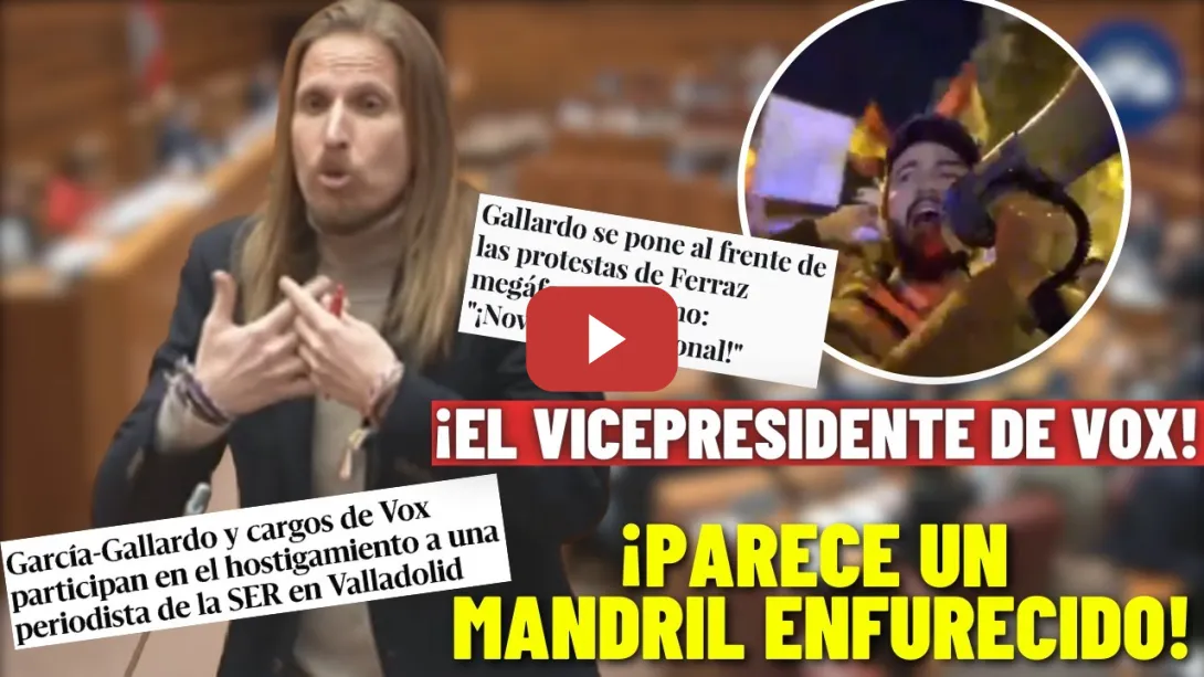 Embedded thumbnail for Pablo Fernández le CANTA las 🔥CUARENTA a GARCÍA-GALLARDO🔥 por las PROTESTAS ULTRAS contra el PSOE!