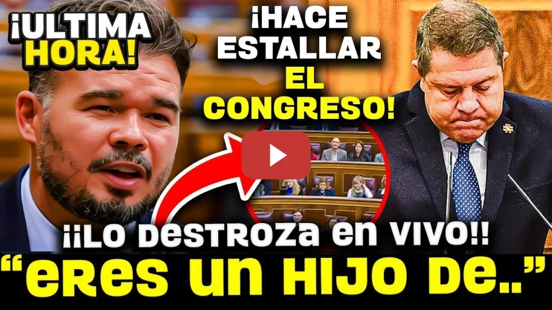 Embedded thumbnail for 💥¡¡ESCANDALO!! RUFIAN DA UN DISCURSO Y RESPONDE A GARCIA PAGE CON ESTAS PALABRAS DE AIZPURA ¡MIRALO!