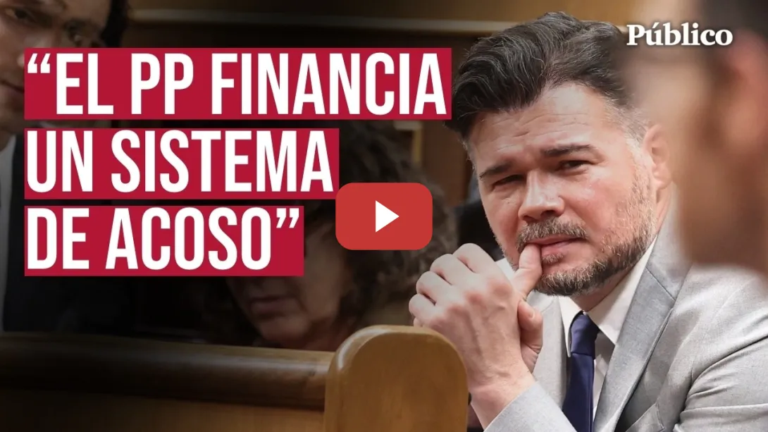 Embedded thumbnail for Rufián se encara con el PP y defiende a Santaolalla: "Están alimentando una bestia que les comerá"
