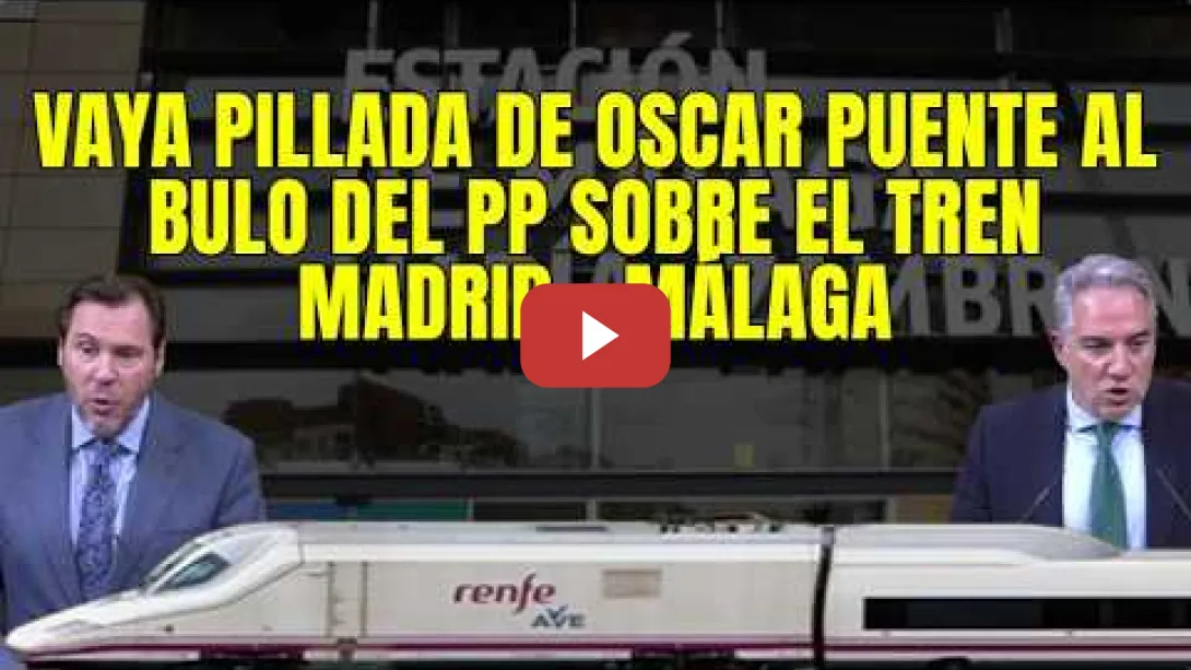 Embedded thumbnail for El Bulo del Tren entre Madrid y Málaga que pierden 1 300 M€