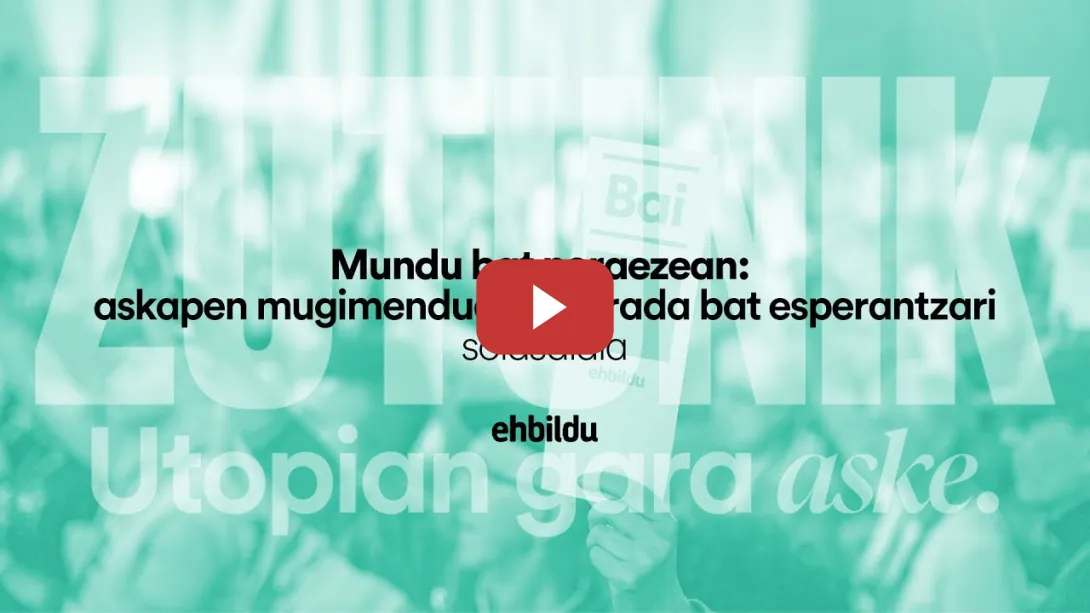 Embedded thumbnail for III. Kongresua | &#039;Mundu bat noraezean: askapen mugimenduen begirada bat esperantzari&#039; solasaldia