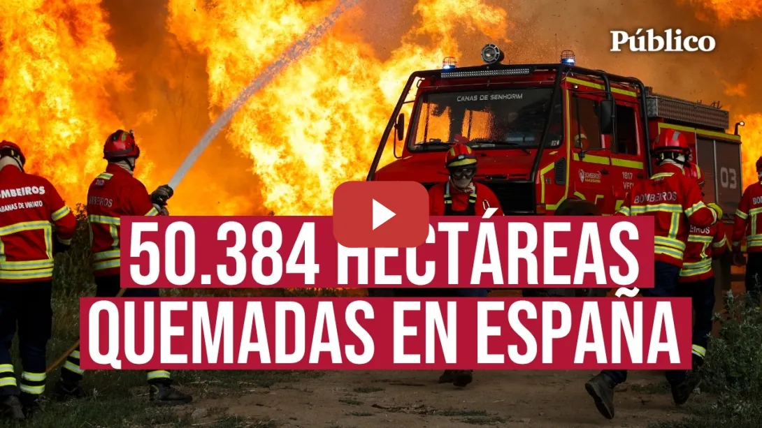 Embedded thumbnail for IMÁGENES DE LA TRAGEDIA | El fuego arrasa miles de hectáreas en España