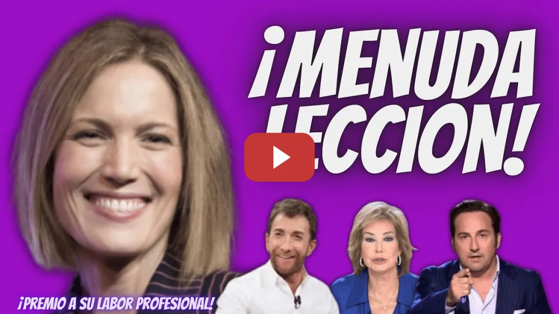 Embedded thumbnail for El “APLAUDIDO ALEGATO” de Silvia Intxaurrondo tras ser PREMIADA por su LABOR PERIODÍSTICA