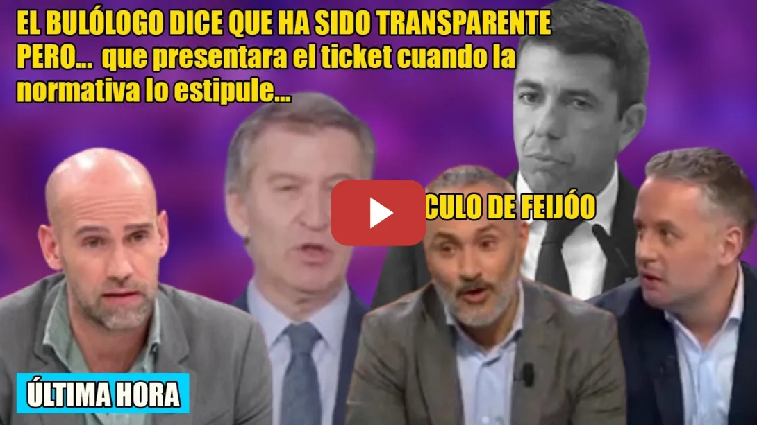 Embedded thumbnail for ESCANDALOSO Mazón🤥y Feijóo, q se lN-M0-LA con él🔥¡Miró, Basteiro y Vares LOS TRITURAN!