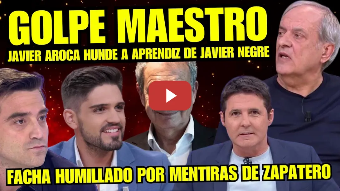 Embedded thumbnail for JAVIER AROCA DESTROZA al NIÑATO HUGO PEREIR4 por MENTIR SIBILINAMENTE en el CASO ZAPATERO