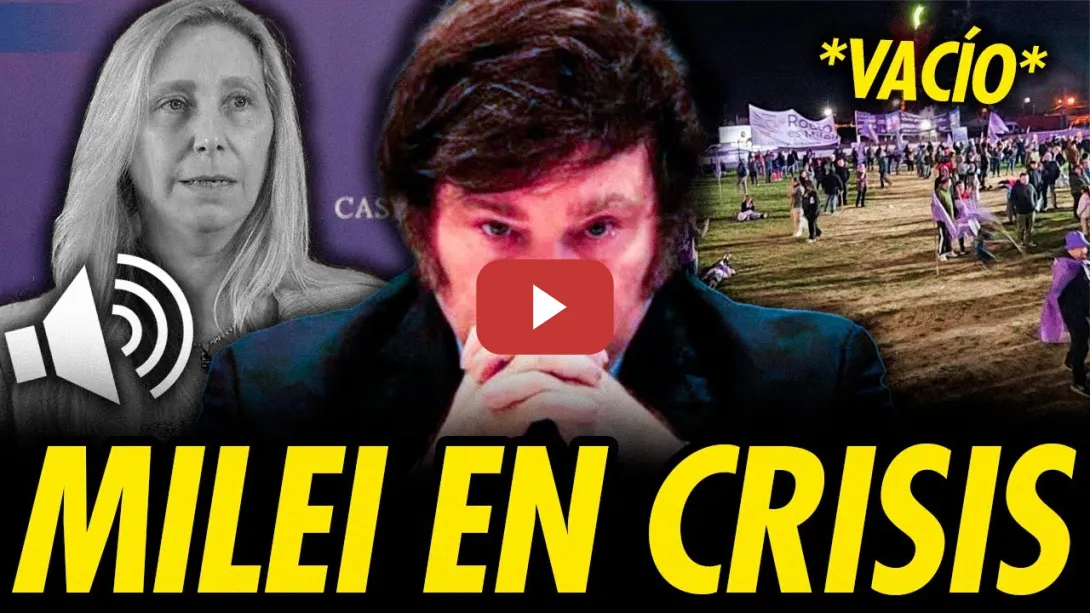 Embedded thumbnail for MILEI HUNDIDO: MÁS AUDIOS CONTRA KARINA, ACTOS VACÍOS, CORRUPCIÓN Y MÁS